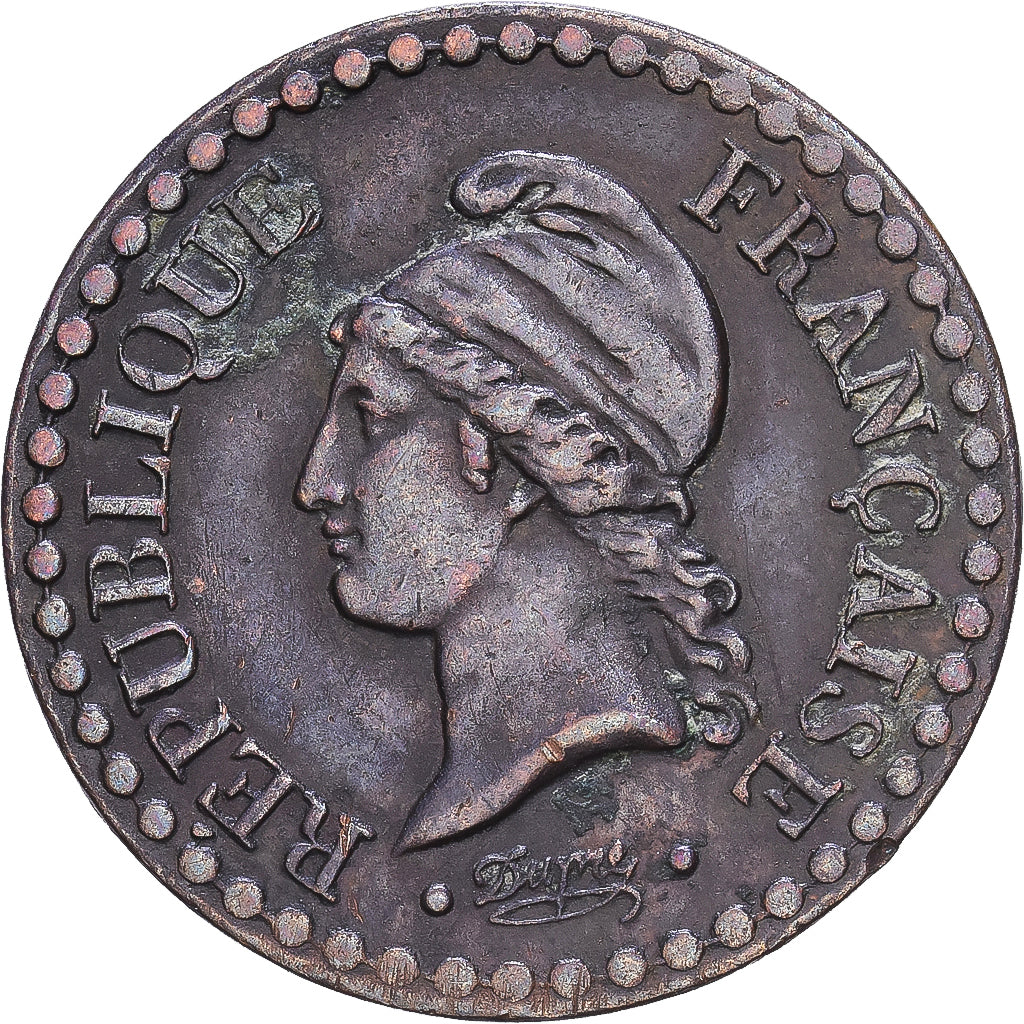 Frankreich, 1 Centime, Dupré, 1849, Paris, Bronze, SS, Gadoury:84