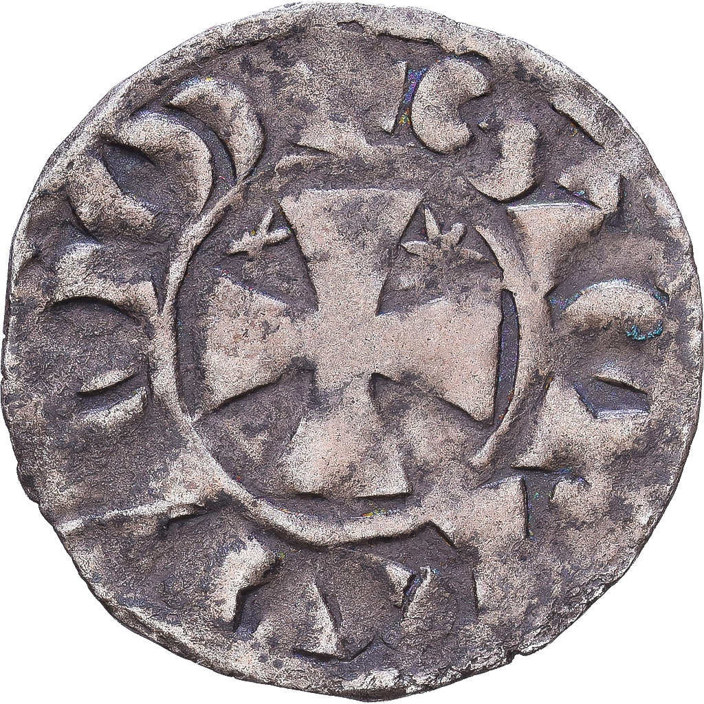 Francia, Étienne Ier, Denarius, Siglo XII, Guingamp, Plata, BC+