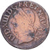 France, Louis XIII, Double tournois de Warin, 1643, Copper, VF(20-25)