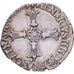 France, Henri IV, 1/8 Ecu, 1607, Nantes, Silver, VF(30-35), Gadoury:582