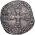 Frankreich, Charles X, 1/4 Ecu, 1591, Paris, Silber, S+, Gadoury:521