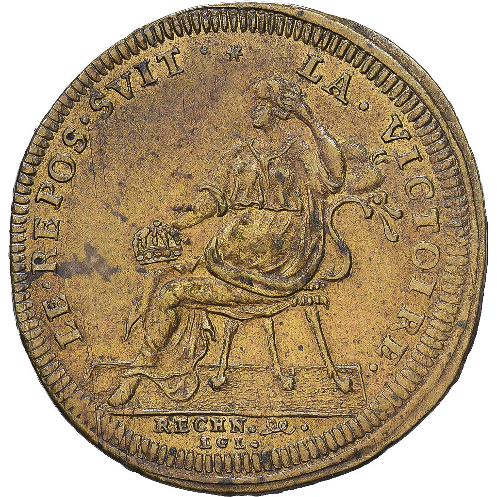France, Token, Louis XIV, Paix de Ratisbonne, Brass, AU(50-53)