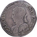 France, Charles IX, Teston aux 2 C couronnés, 1566, Nantes, Silver, VF(20-25)