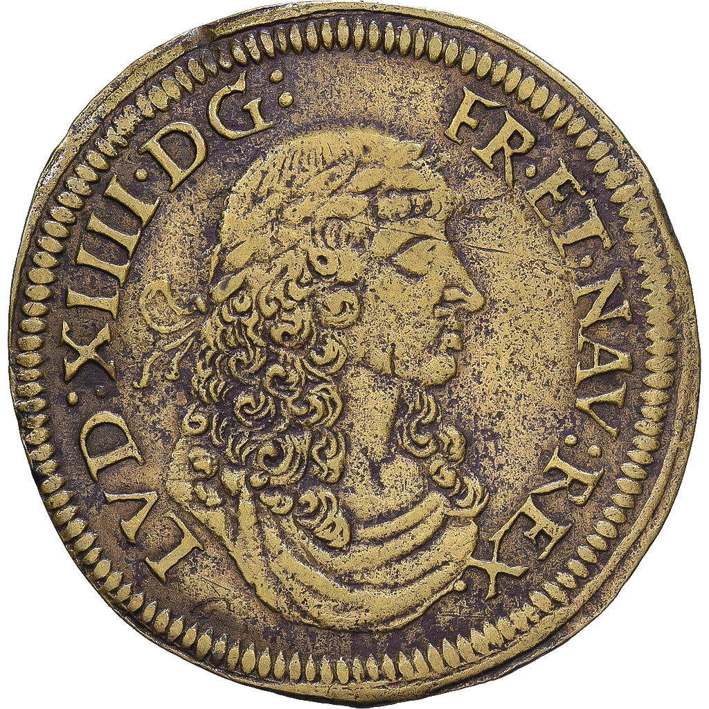 Frankrijk, Token, Louis XIV, Nuremberg, Tin, FR+