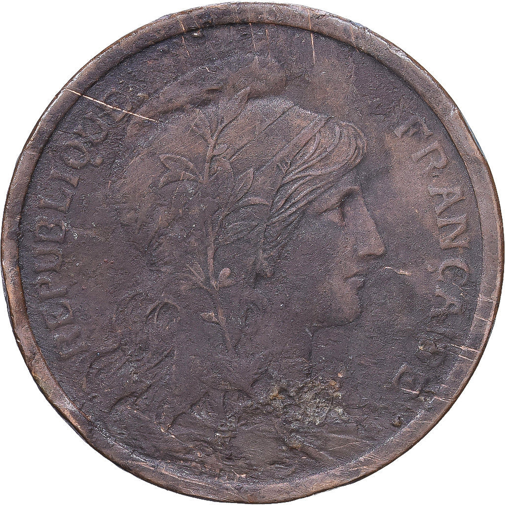 Francja, 2 Centimes, Daniel-Dupuis, 1913, MDP, Brązowy, VF(30-35), Gadoury:107
