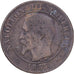 Frankreich, Napoleon III, 2 Centimes, 1855, Lille, Bronze, S, Gadoury:104