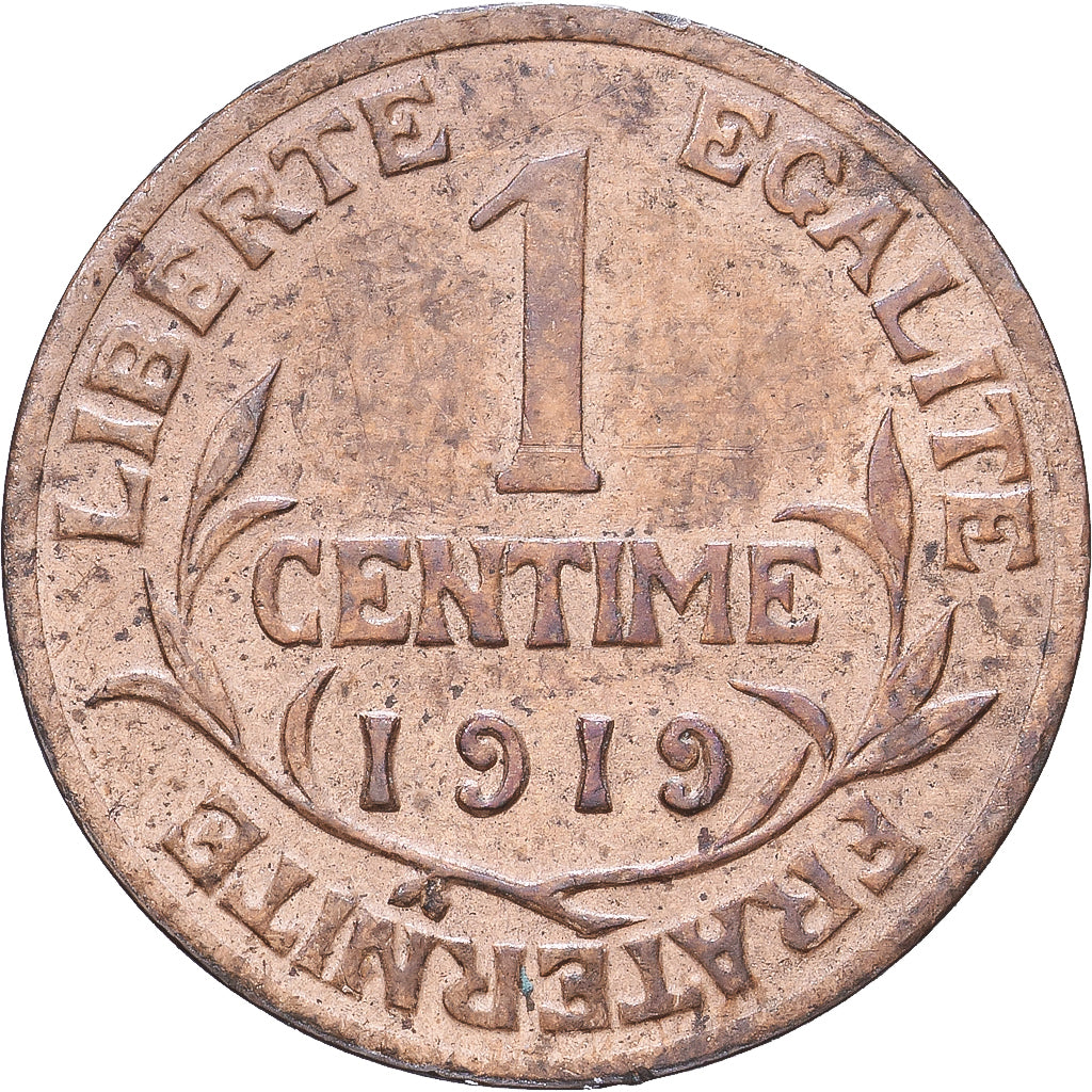 Frankreich, 1 Centime, Daniel-Dupuis, 1919, MDP, Bronze, S, Gadoury:90