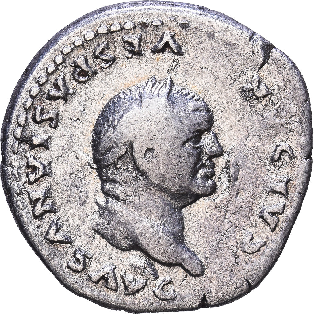 Roman Empire, Vespasian, Denarius, 77-78, Rome, Silver, VF(20-25), RIC:964