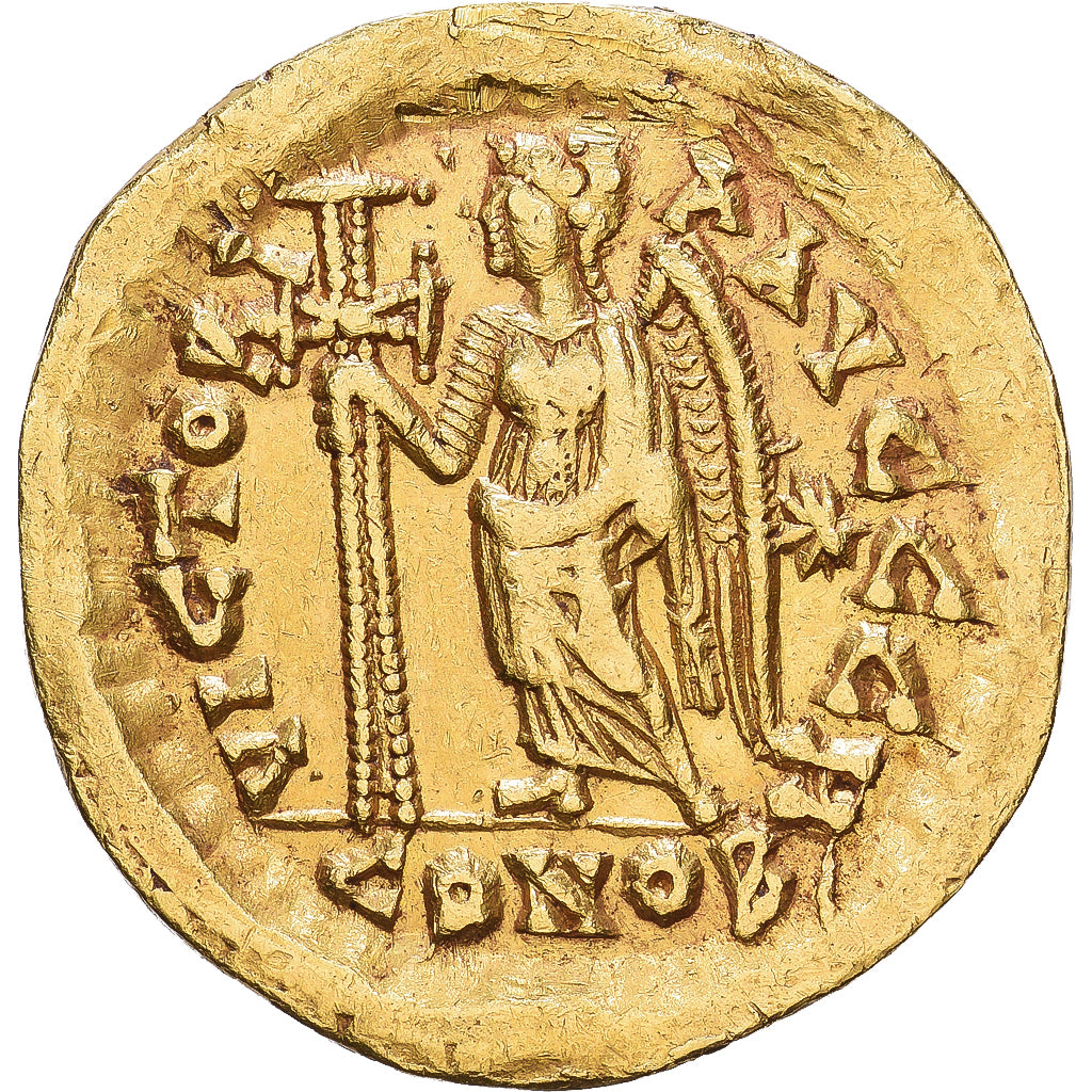 Roman Empire, Leo I, Solidus, 462-466, Constantinople, Złoto, EF(40-45)