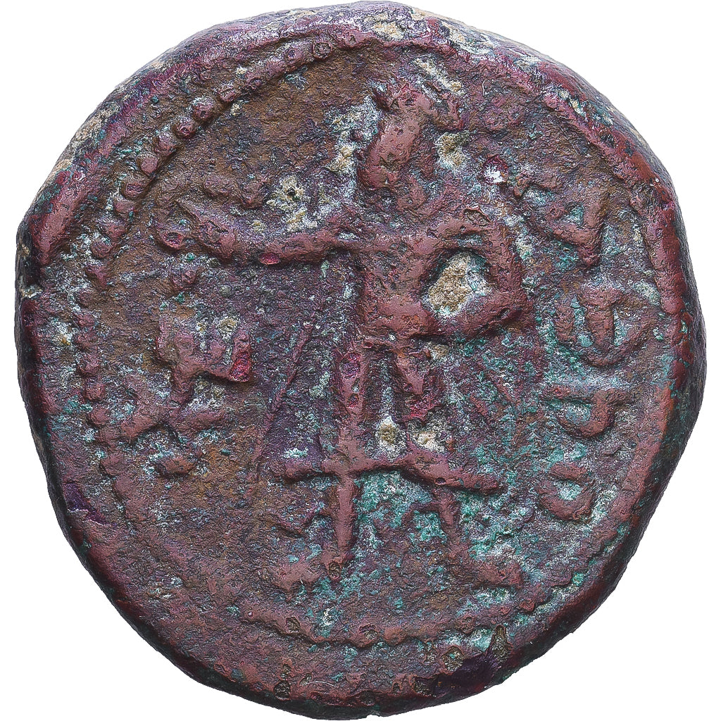 Kushan Empire, Kanishka, Tetradrachm, 127-152, Bronce, BC+