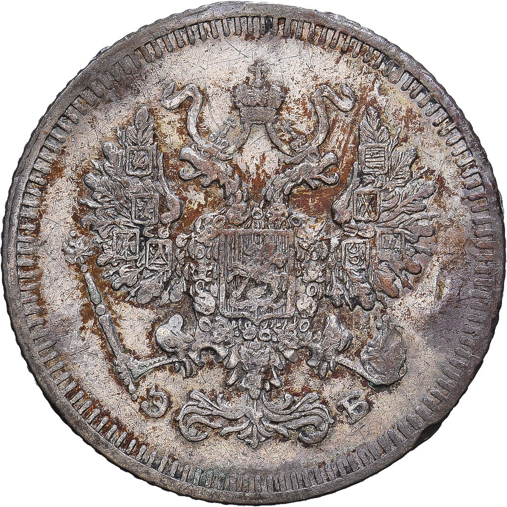 Russland, Alexander II, 10 Kopeks, 1908, Saint Petersburg, Silber, SS