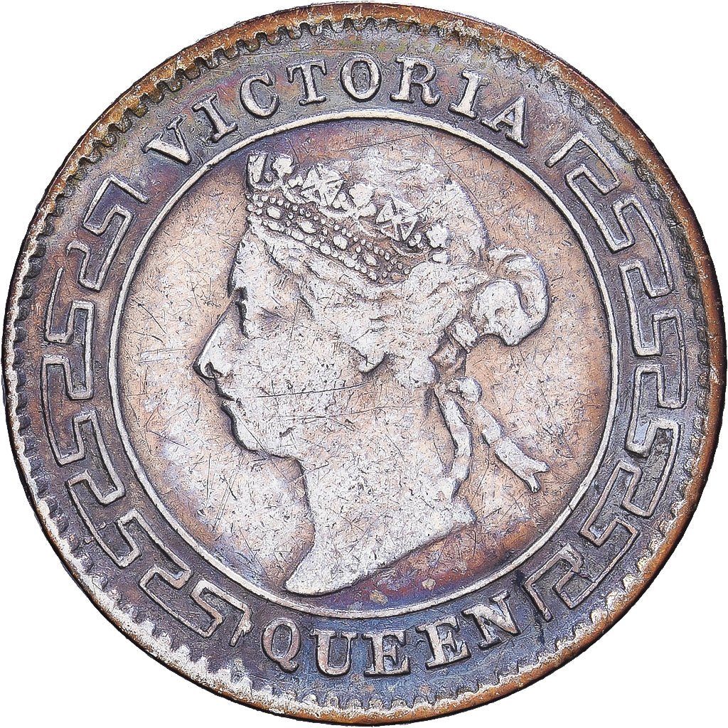Ceylon, Victoria, 10 Cents, 1893, London, Silber, S+, KM:94
