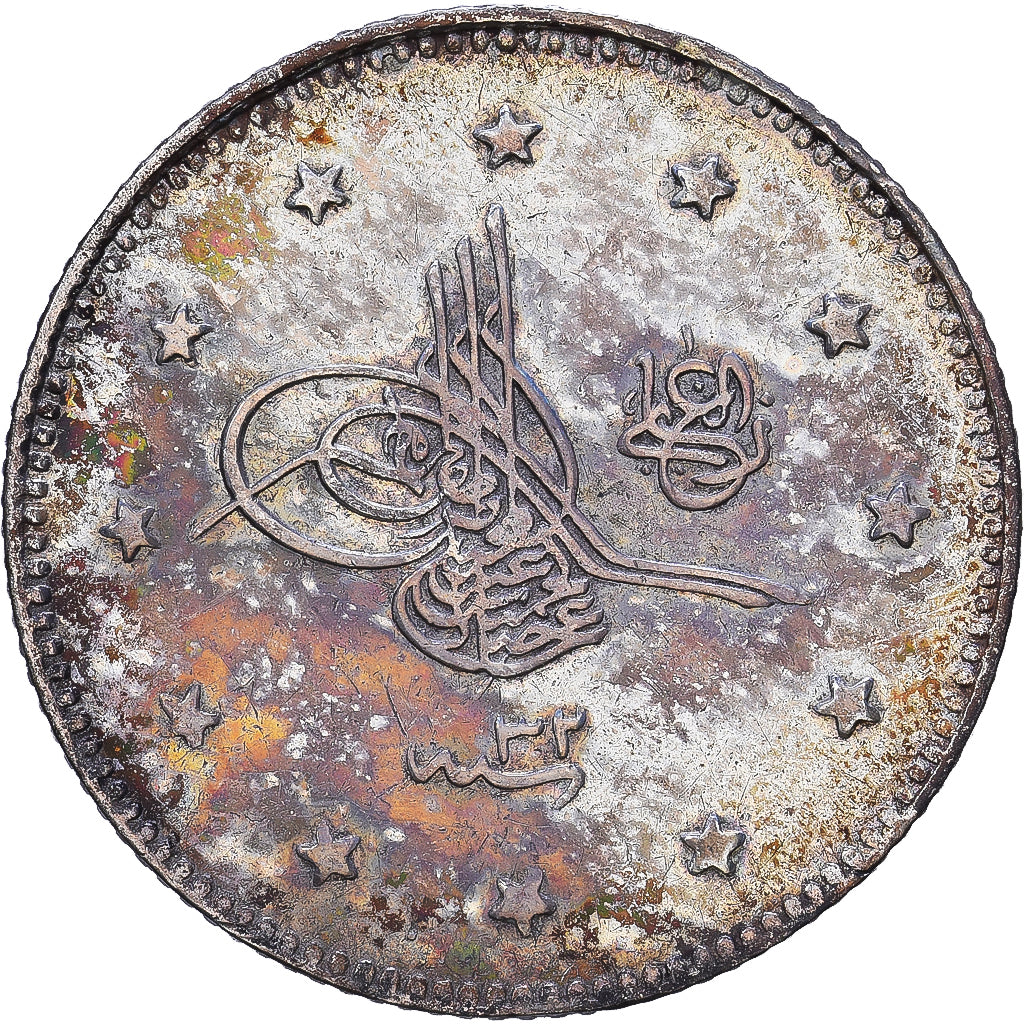 Ottoman Empire, Abdul Hamid II, 2 Kurush, 1906 (AH 1293/32), Constantinople