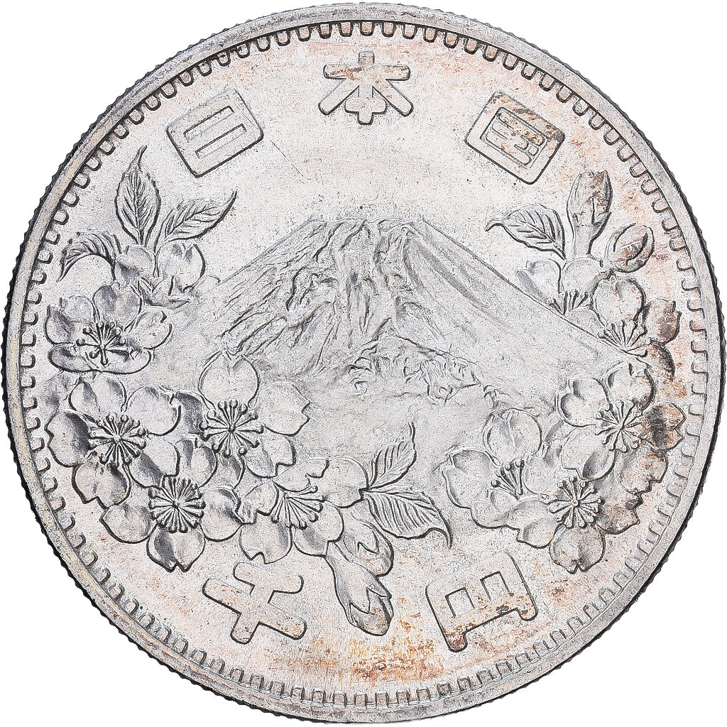 Japon, 1000 Yen, Jeux Olympiques, 1964, Tokyo, Argent, SUP+, KM:80
