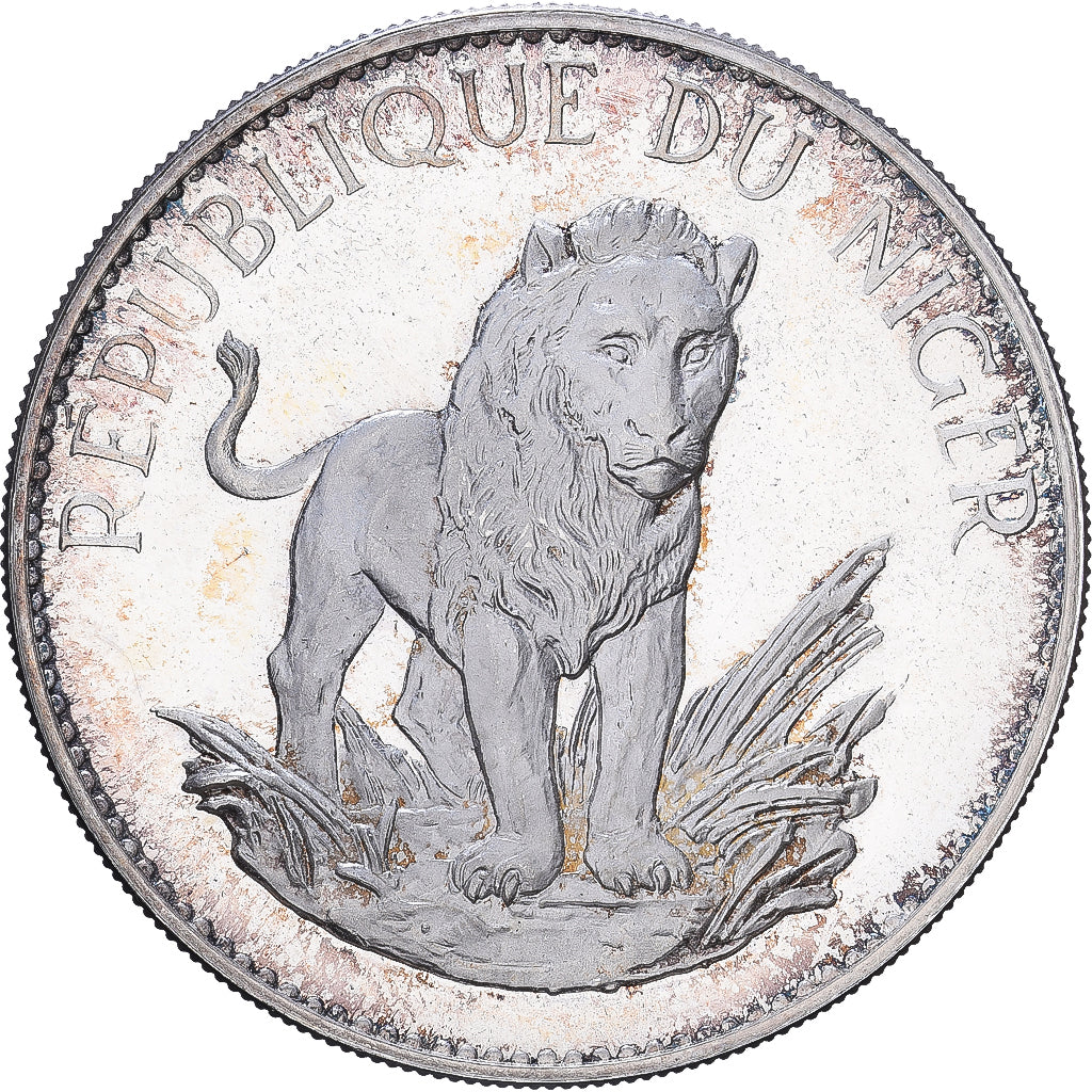 Niger, 10 Francs, 1968, Valcambi, Proof, Zilver, PR+, KM:8.1