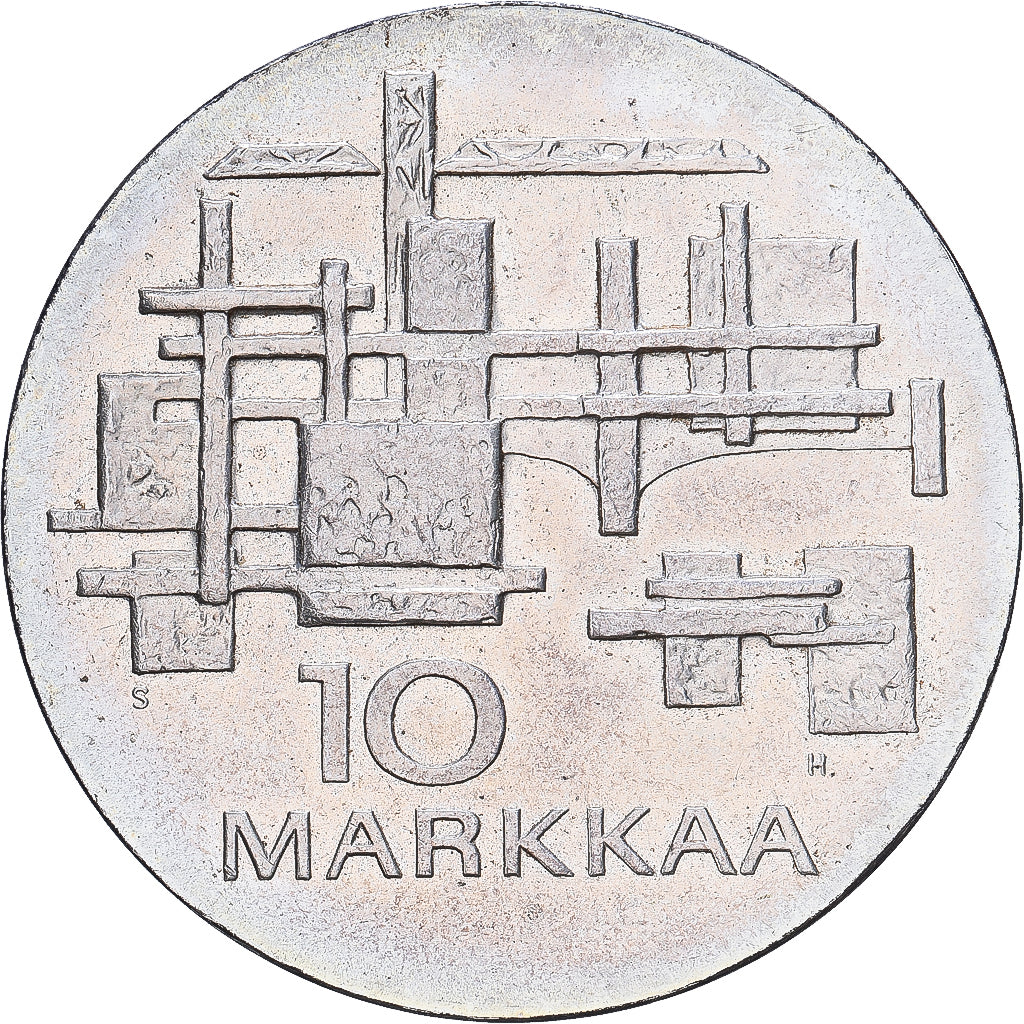 Finnland, 10 Markkaa, 1967, Helsinki, Silber, VZ, KM:50