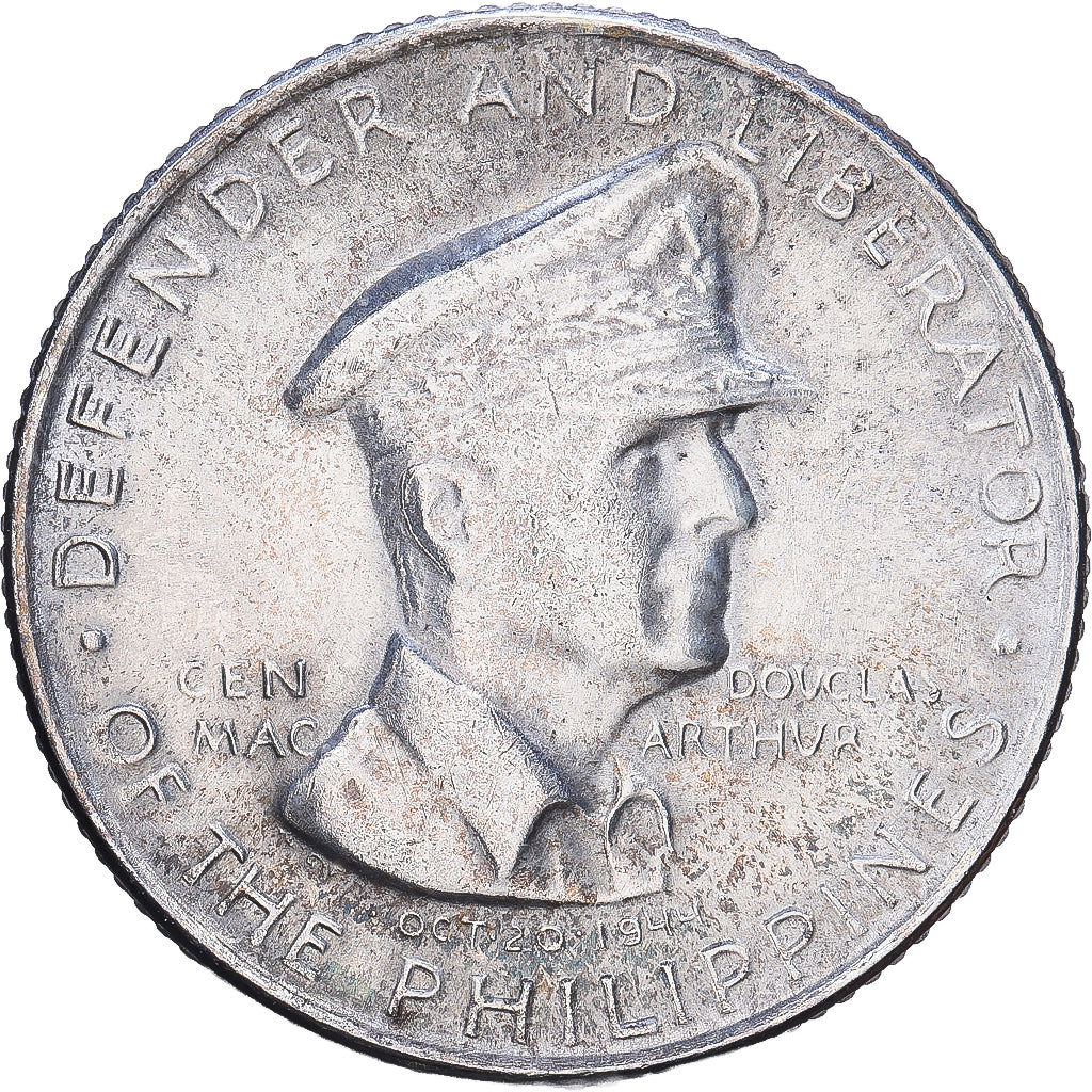 Filippine, 50 Centavos, 1947, San Francisco, Argento, SPL-, KM:184
