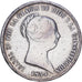 Spanje, Isabel II, 20 Réales, 1854, Madrid, Zilver, FR+, KM:593