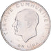 Turcja, 10 Lira, 1960, Istanbul, Srebro, AU(55-58), KM:894