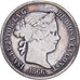 Spain, Isabel II, 40 Centimos, 1866, Madrid, Silver, VF(20-25), KM:628