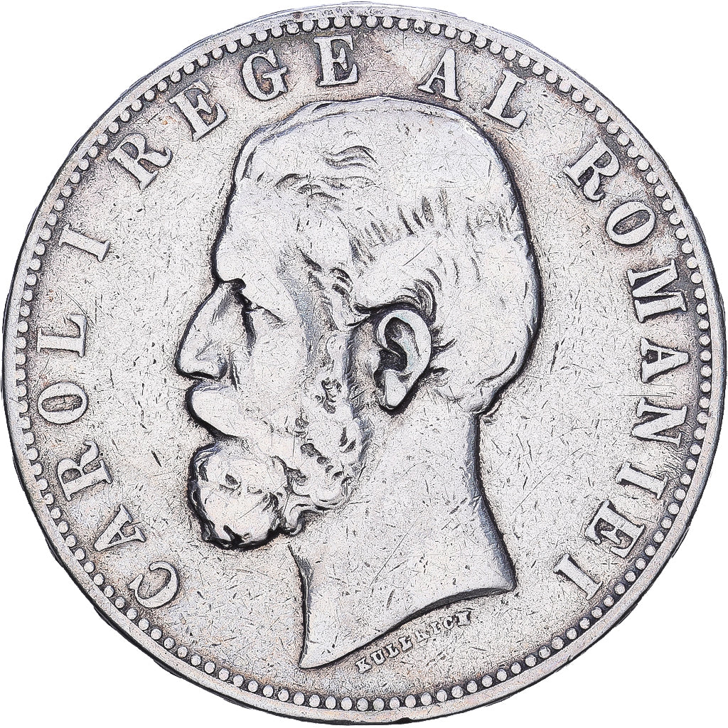 Roumanie, Carol I, 5 Lei, 1883, Bucarest, Argent, TB+, KM:17