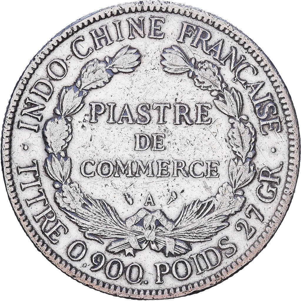 Francuskie Indochiny, 1 Piastre, 1903, MDP, Srebro, VF(30-35), KM:5a.3