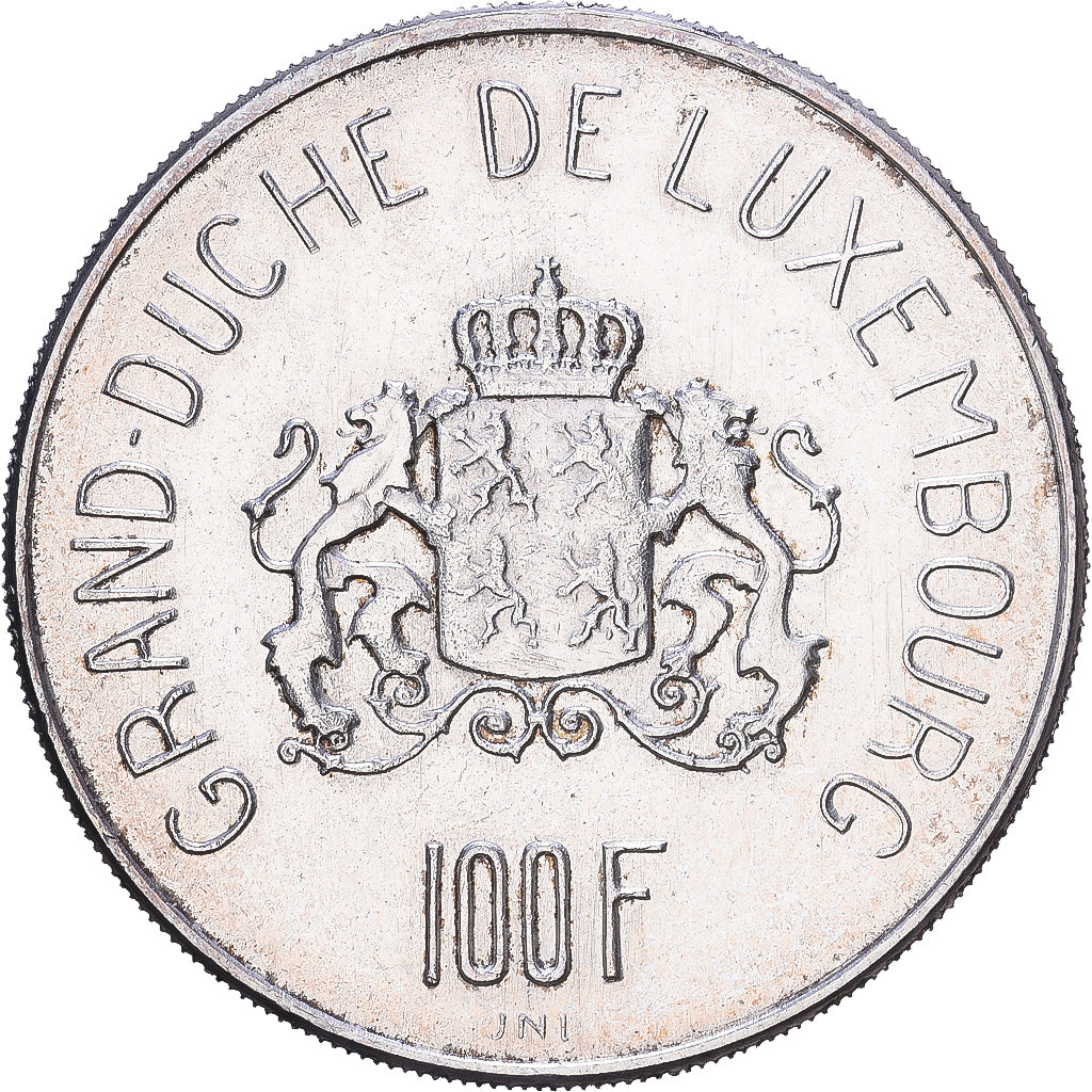 Luxemburg, Charlotte, 100 Francs, 1963, Bruxelles, Zilver, ZF, KM:52