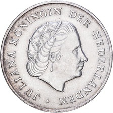 Netherlands Antilles, Juliana, 2-1/2 Gulden, 1964, Utrecht, Silver, AU(55-58)