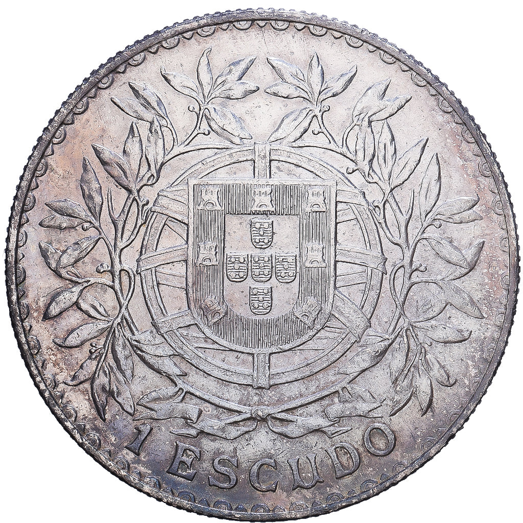 Portugal, 1 Escudo, 1915, Lisbon, Srebro, AU(50-53), KM:564