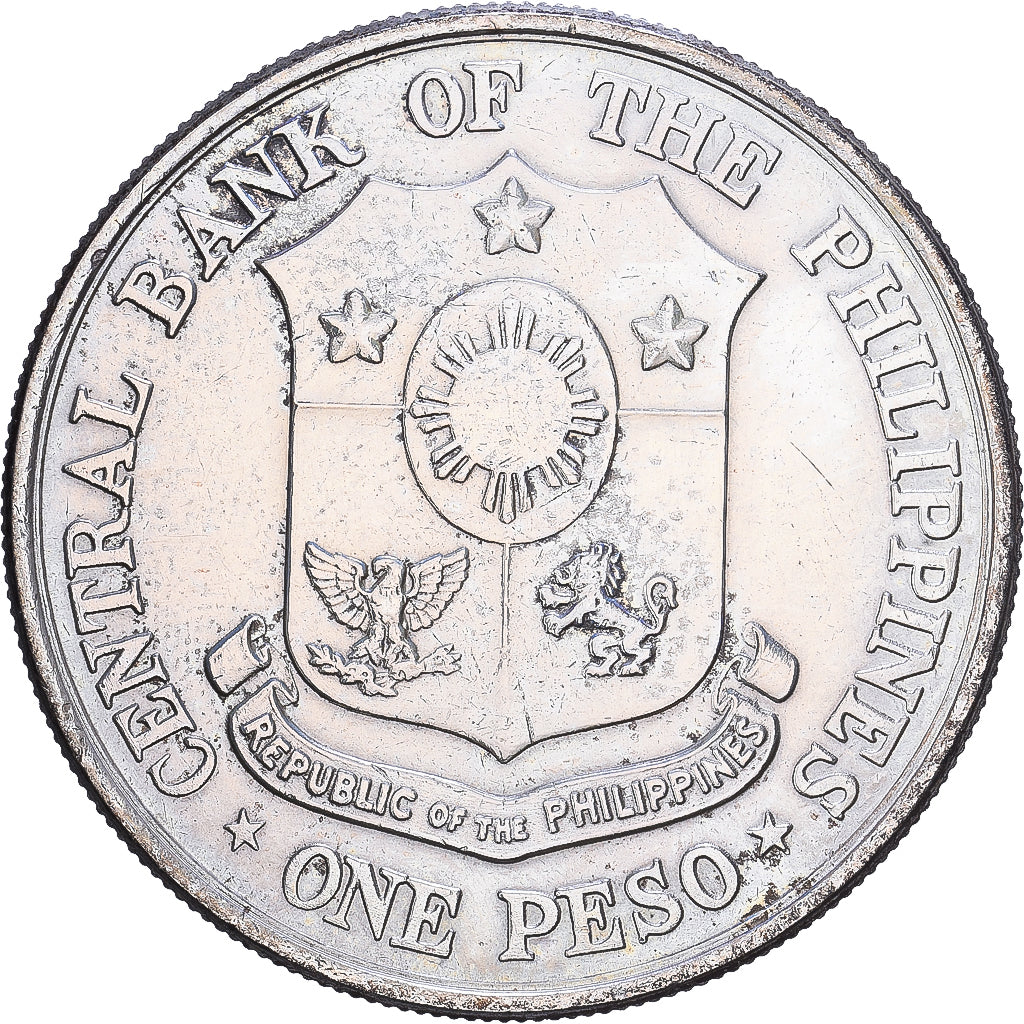 Filipiny, 1 Peso, José Rizal, 1961, Philadelphia, Srebro, EF(40-45), KM:192