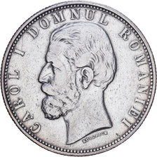 Roumanie, Carol I, 5 Lei, 1880, Bucarest, Argent, TB+, KM:12