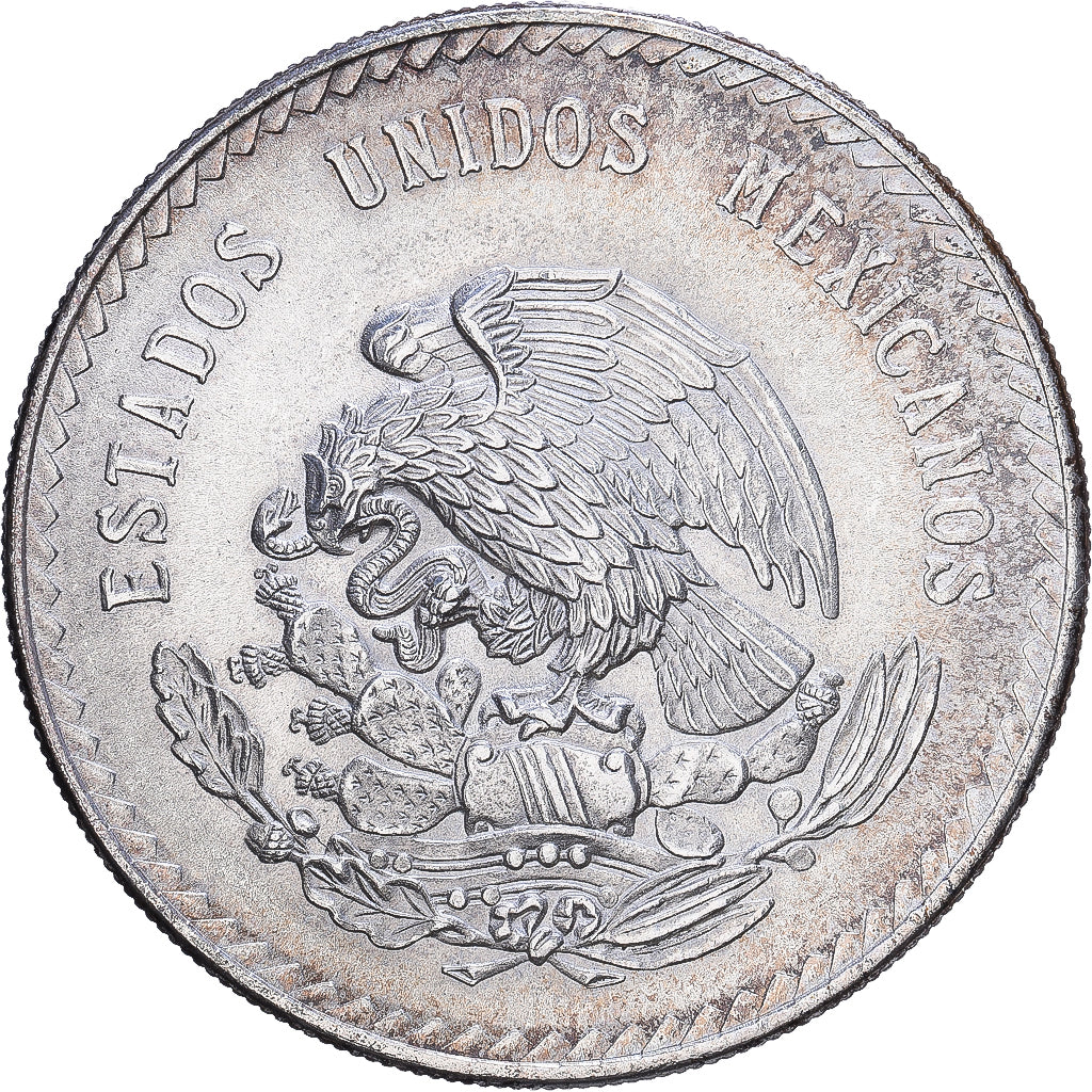 México, 5 Pesos, Cuauhtemoc, 1948, Mexico City, Prata, AU(55-58), KM:465