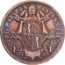 Papal States, Pius IX, 1/2 Baiocco, 1848, Bologna, Copper, EF(40-45), KM:1340