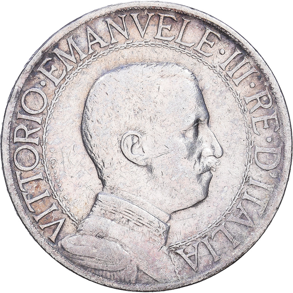 Itália, Vittorio Emanuele III, 1 Lira, 1909, Rome, Prata, VF(20-25), KM:45