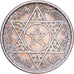 Marocco, Mohammed V, 100 Francs, 1953, MDP, Argento, BB, Lecompte:288