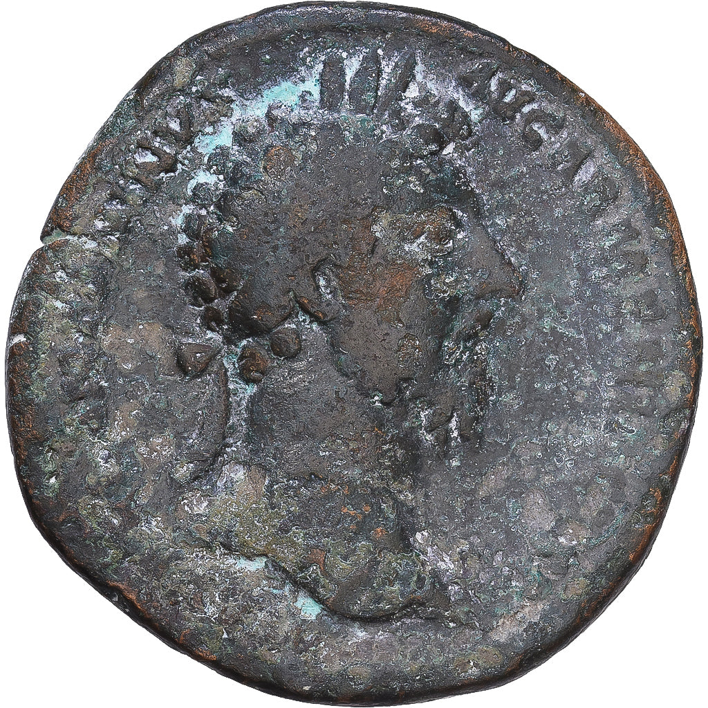 Roman Empire, Marcus Aurelius, Sesterz, 164-165, Rome, Bronze, SGE+