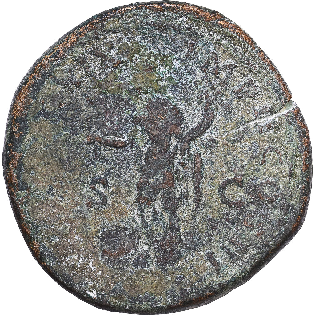 Roman Empire, Marcus Aurelius, Sesterz, 164-165, Rome, Bronze, SGE+