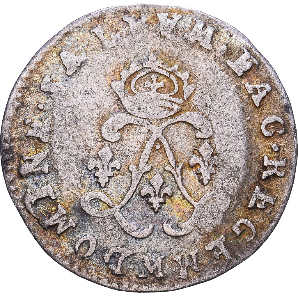Francja, Louis XIV, 4 Sols aux 2 L, 1694, Toulouse, Srebro, VF(20-25)