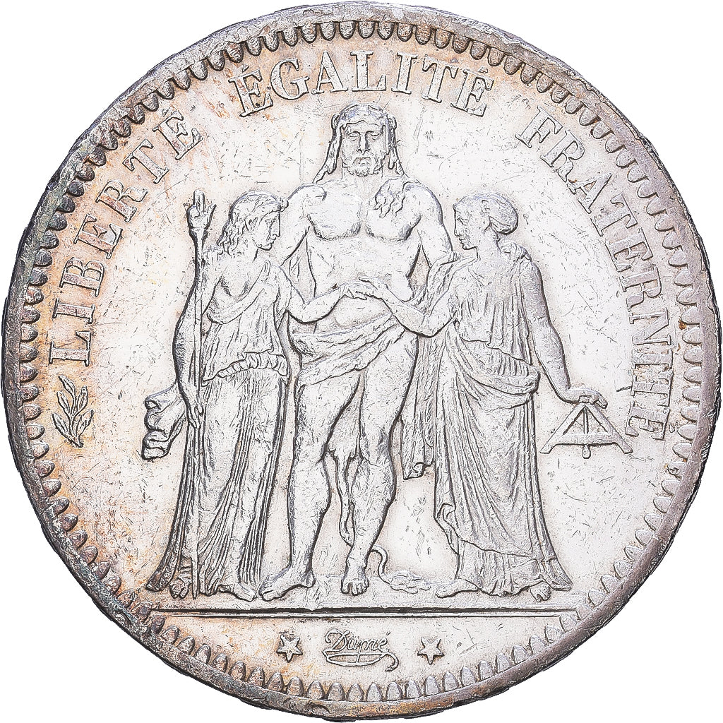 France, 5 Francs, Hercule, 1872, Paris, Silver, AU(50-53), Gadoury:745a