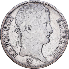 França, Napoleon I, 5 Francs, 1811, Paris, Prata, VF(30-35), Gadoury:584