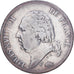 France, Louis XVIII, 5 Francs, 1824, Lyon, Silver, VF(30-35), Gadoury:614