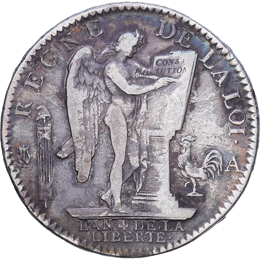 Frankrijk, Louis XVI, Écu de 6 livres françois, 1792 / AN 4, Paris, Zilver
