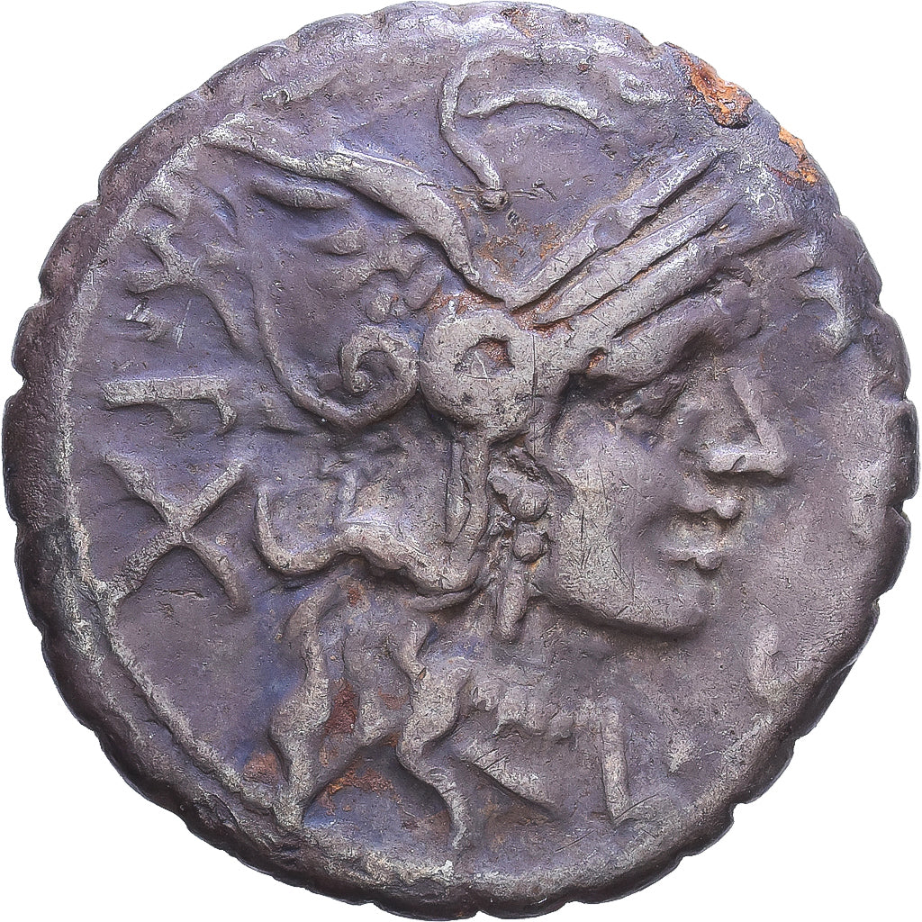 Roman Republic, Cosconia, Denarius Serratus, 118, Narbo, Silver, VF(20-25)