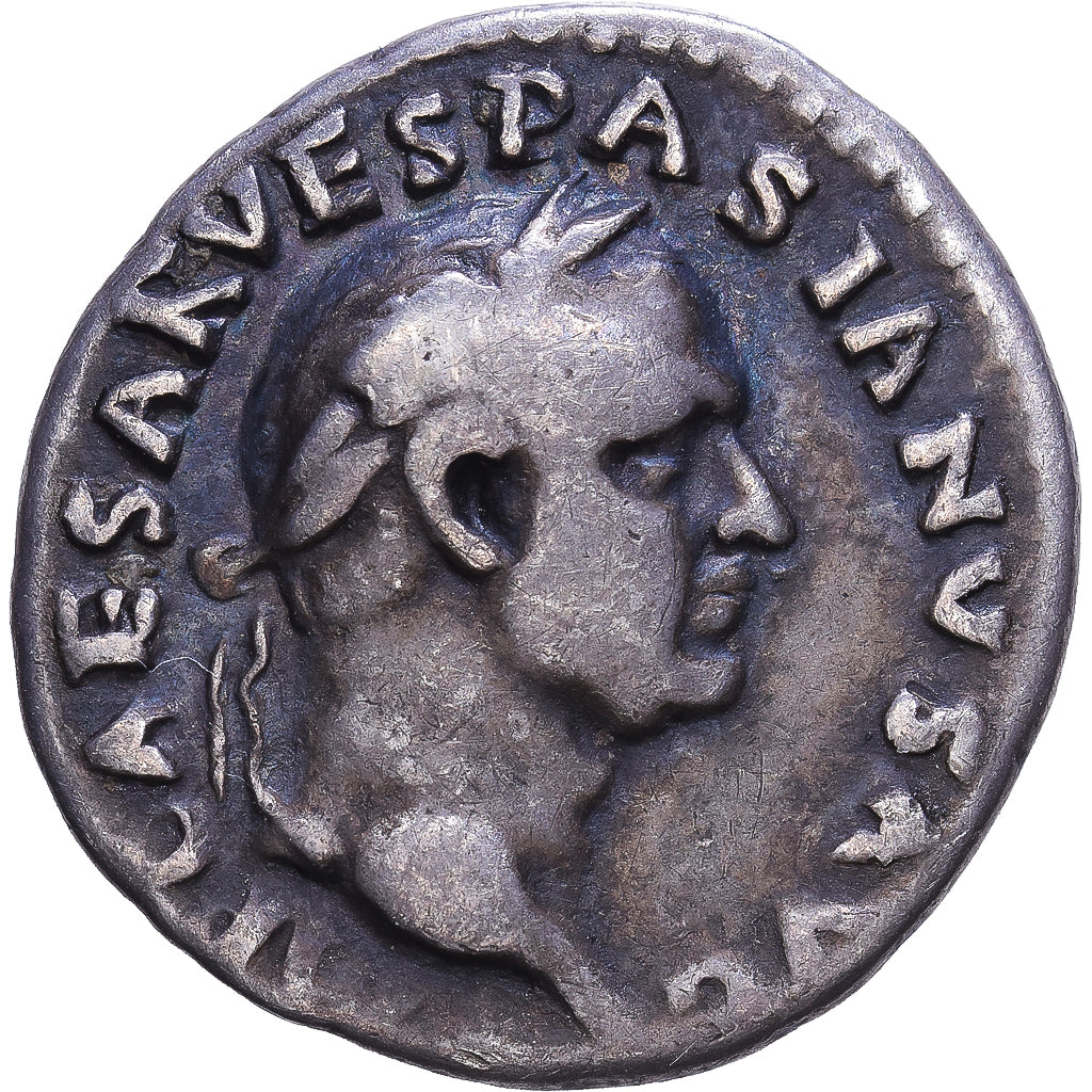 Roman Empire, Vespasian, Denarius, 70, Rome, Argento, MB, RIC:21