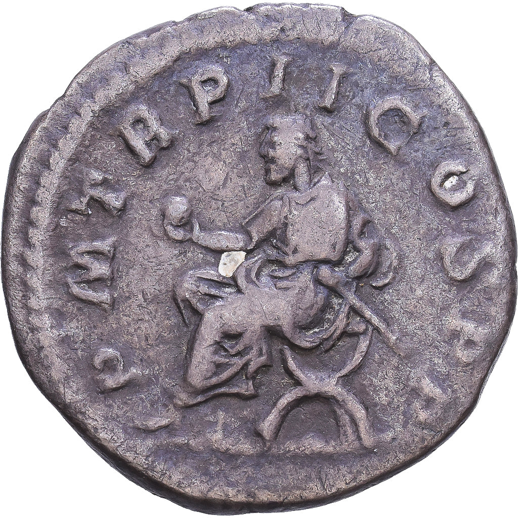 Roman Empire, Macrinus, Denarius, 217, Rome, Silver, VF(30-35)