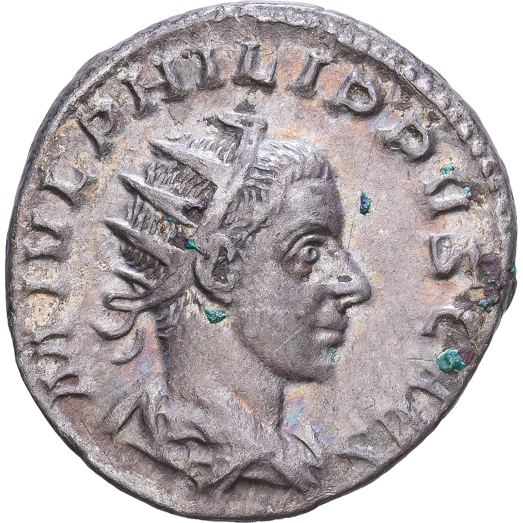 Roman Empire, Philip II, Antoninianus, 244-246, Rome, Srebro, EF(40-45), RIC:215