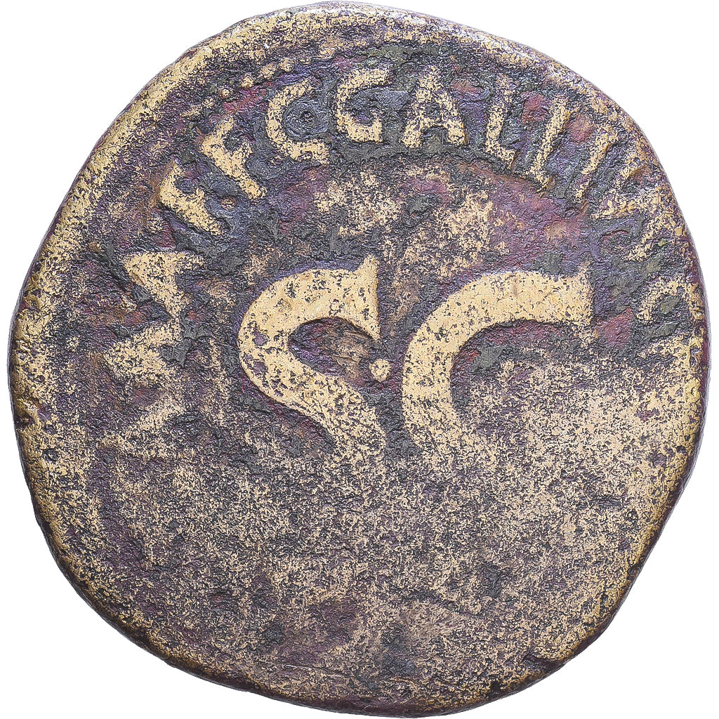 Roman Empire, Augustus, Sestertius, 16 BC, Rome, Rare, Bronze, F(12-15), RIC:377