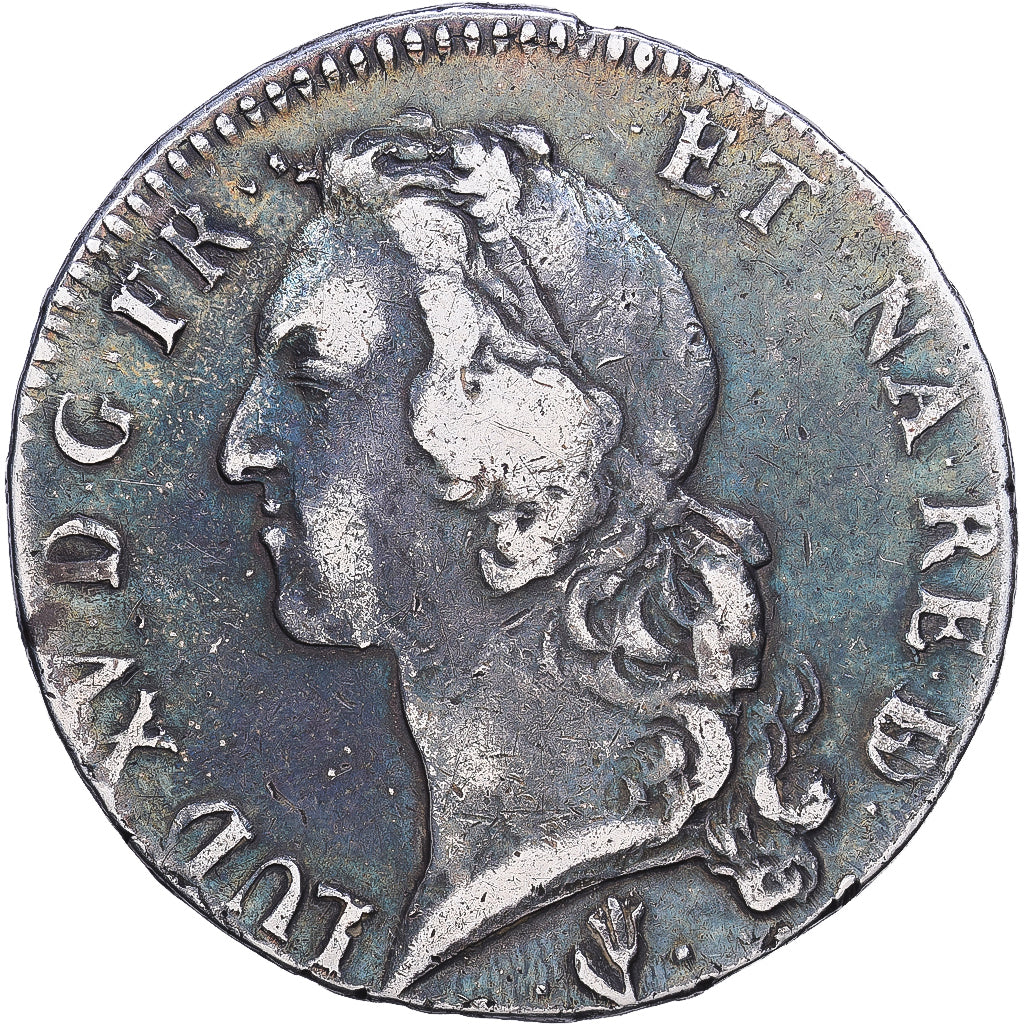 França, Louis XV, Écu au bandeau, 1747, Pau, Prata, VF(30-35), Gadoury:314
