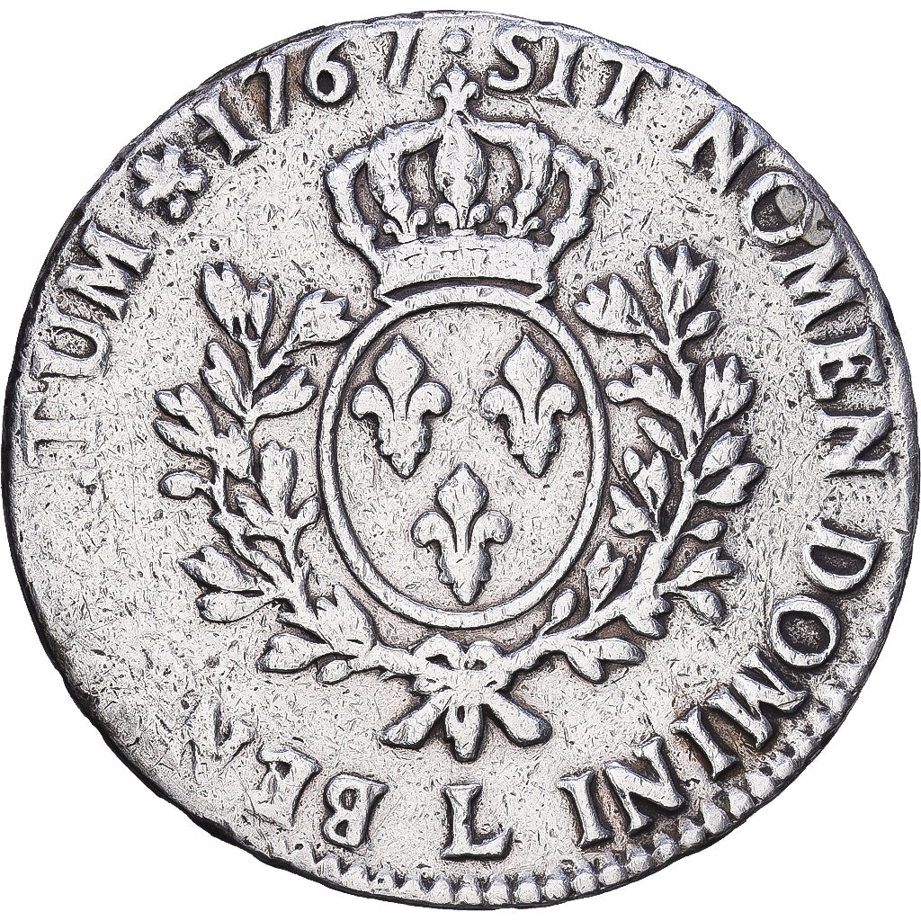 France, Louis XV, Écu au bandeau, 1767, Bayonne, Argent, B+, Gadoury:322