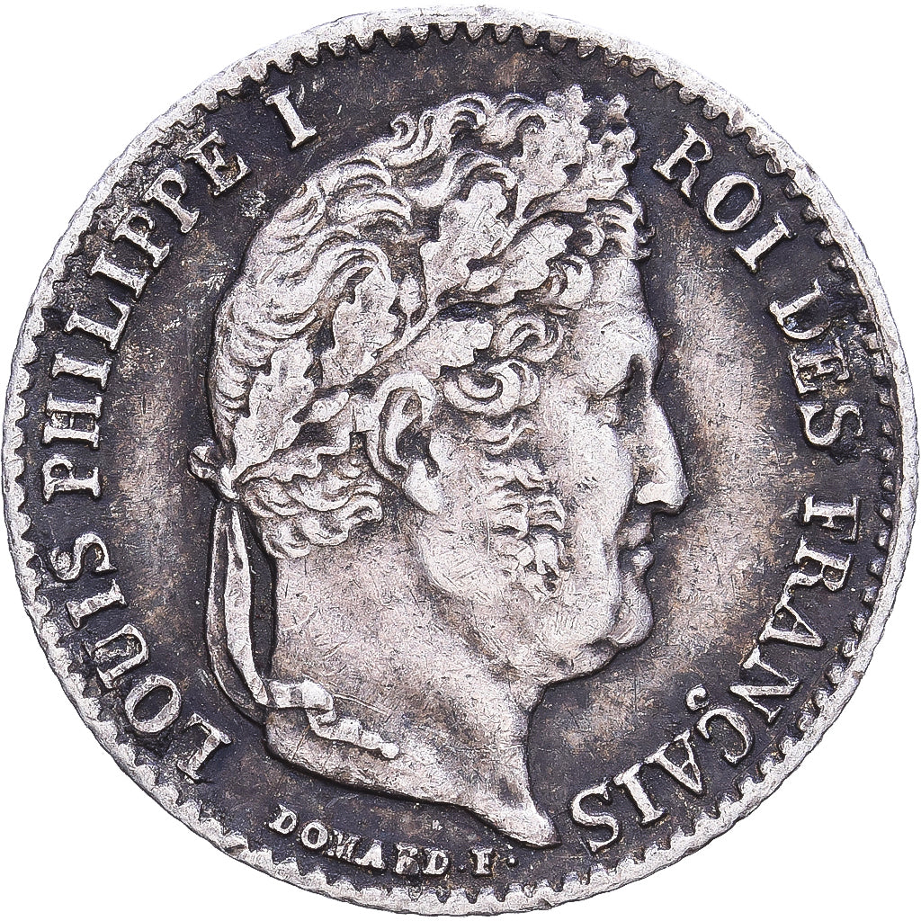 Frankrijk, Louis Philippe I, 1/4 Franc, 1842, Rouen, Zilver, ZF, Gadoury:355